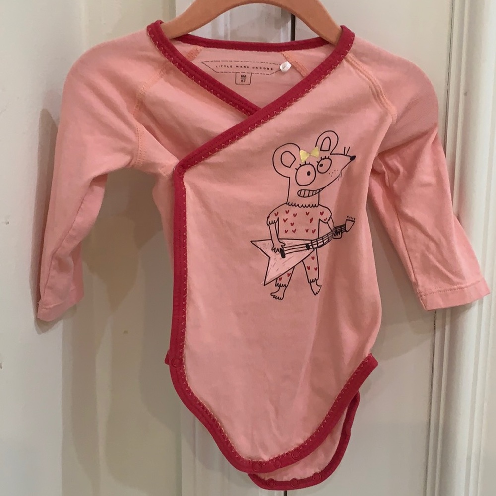 Little Marc Jacobs pink/red bodysuit 6 months